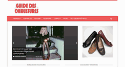 Desktop Screenshot of guide-chaussures.com