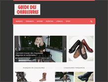 Tablet Screenshot of guide-chaussures.com